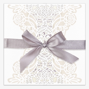 Thank You Card Floral Lace - Lace