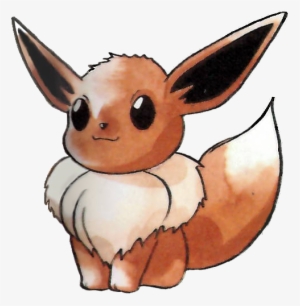 Eevee Pokemon Red And Green Official Art - Eevee Official Art