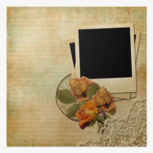 Vintage Background With Polaro - Vintage