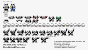 Outertale Sans Sprite Sheet By - Outertale Sans Sprite Sheet