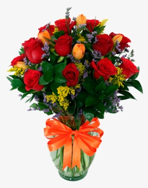 Ramo De Flores Combinado Rosas Y Tulipanes - Flowers Rose