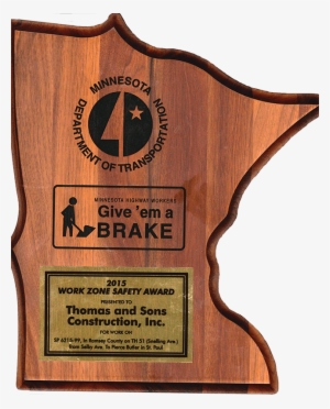 “safety First” Has Always Been Our Motto At Thomas - Award