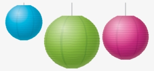 Decorative Lanterns 18″ & 24″ - Colorful Lanterns Png