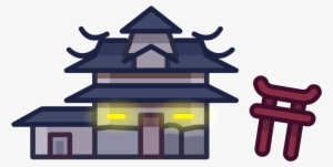 Holiday Party Map Icon Dojo Courtyard - Club Penguin Dojo Png