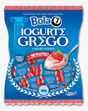 Bala Mastigavel Bola 7 Iogurt Grego Comercial Marinho - Balas Yogurte Grego
