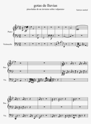 Gotas De Lluvias Sheet Music Composed By Barroco Austral - Moon Hooch Number 1 Sheet Music