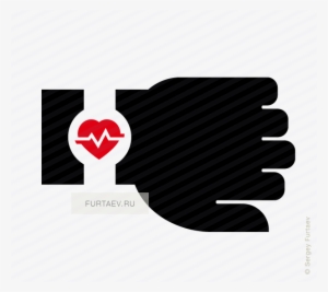 Vector Icon Of Smart Watch On Hand With Heart Beat - Smart Watch Health Icon