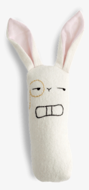 Monocle Bunny Rattle - Stuffed Toy