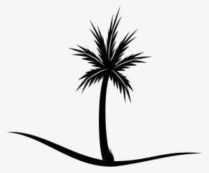 Black Palm Tree - Silhouette