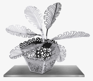 Picture Of Sago Palm Tree - F4u Corsair Metal Earth 3d Laser Cut Model