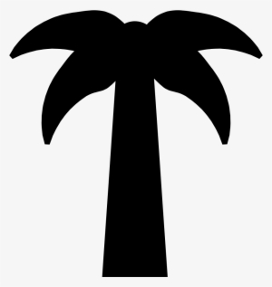 Symmetric Palm Tree - Palm Tree Silhouette Symmetrical