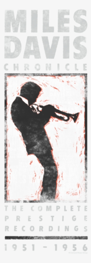 Miles Davis Miles Silhouette Youth T Shirt - Chronicle: The Complete Prestige Recordings 1951-1956