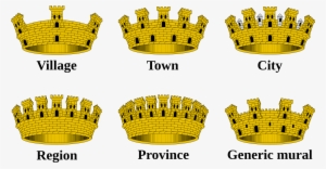 File - Mural Crowns - Svg - Crown Coat Of Arms Png