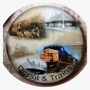 Rambling River Center Mural - Locomotive