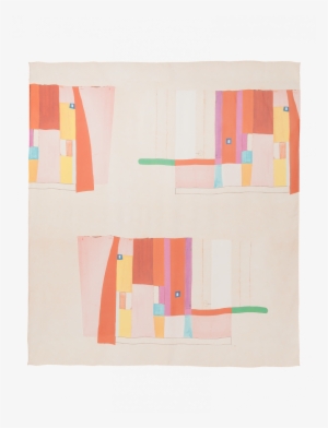 Silk Scarf With Mural Print - Creative Arts