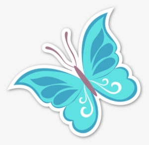 Borboleta Azul Sticker - Butterfly Pink And Blue
