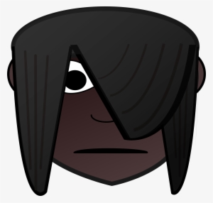 Emo Girl Head Dark Icons Png - Clip Art