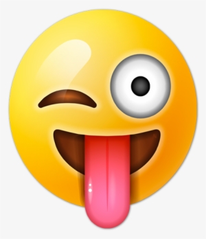 He Escrito Esto Aceptando Que Los Enamorados Leyendo - Emoticono Guiño Y Lengua