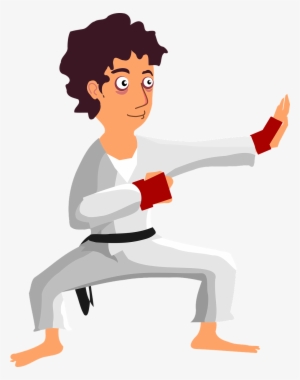 Joseph Is Five Years Old And The Karate Class He Goes - Karate Cartoon Transparent