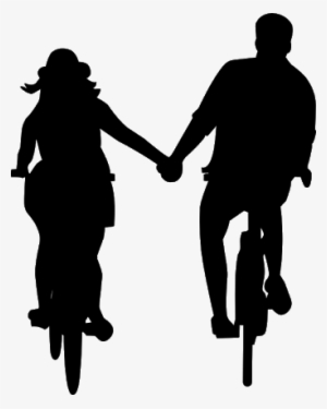 Report Abuse - Couple On Bike Silhouette