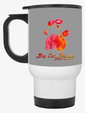 Joseph The Lion Paw Print Xp8400w White Travel Mug - Mug