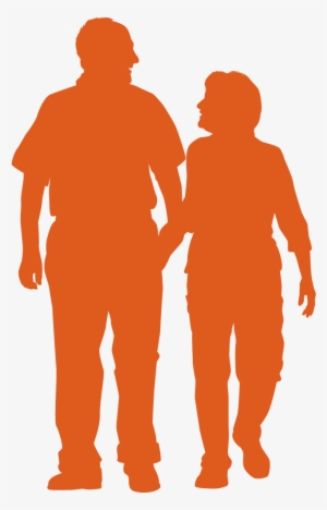 Old Couple Silhouette