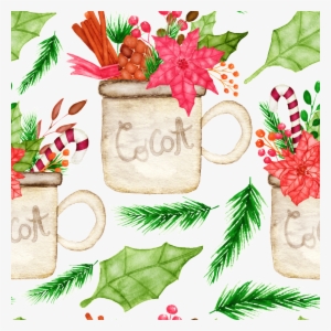 Hand Drawn Christmas Decoration Background Png Transparent - Portable Network Graphics