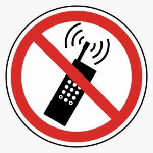 Cell Phones Prohibited Label - No Mobile Phone Gif