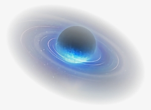 Saturn Planet Gas Rings Blue Faded - Vortex