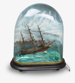 A Large Classic Rocking Ship Musical Automaton Under - Ship