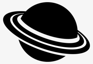 Vector Illustration Of Celestial Planet With Rings - Illustration