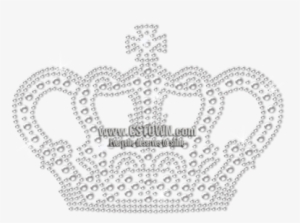 Vintage Crystal Crown Bling Bling Transfer Design For - Headpiece