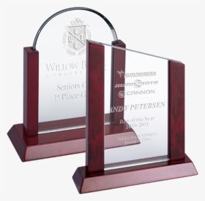 Glass Dome Or Peak On Rosewood - Glass Dome Award W/ Rosewood Base (9") Quantity(1)