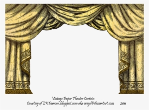 Paper Theater Curtains Clipart Curtain Toy Theater - Paper Theater Curtains