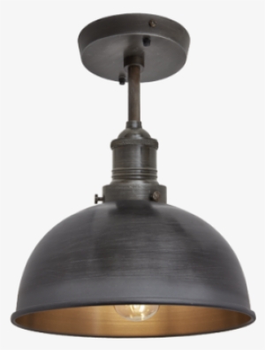 Brooklyn Ceiling Lights - Industville Br-gdfm8 Brooklyn Glass Dome Flush Mount