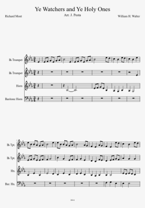 Ye Watchers And Ye Holy Ones Sheet Music Composed By - But Not Tonight Piano Sheet