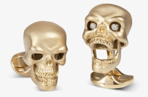 Image - Deakin & Francis Gold Plated Sterling Silver Skull