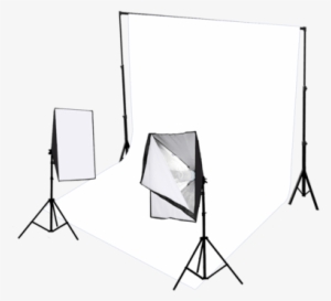 2 Head Continuous Softbox Studio Lighting With Studio - Photographic Studio