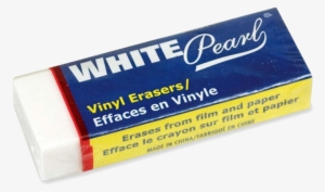 Dixon Pearl Vinyl Block Eraser, Large, 12/bx, White - Dixon Small Pearl Block Eraser
