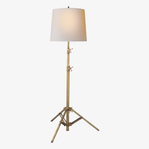 Studio Floor Lamp In Hand-rubbed Antique Brass W