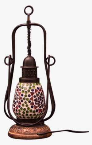 Mosaic Glass Hanging Lantern - Lantern