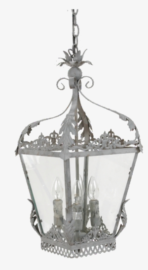Intricate Metal Hanging Lantern Chandelier