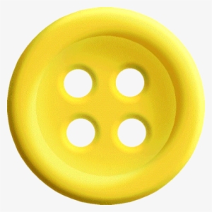 Free Png Yellow Sewing Button With 4 Hole Png Images - Yellow Button No Background