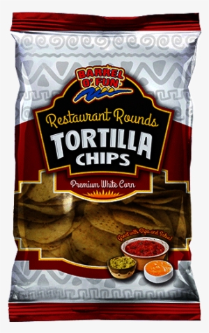 Barrel O Fun White Corn Restaurant Rounds Tortilla - Barrel O Fun Tortilla Chips