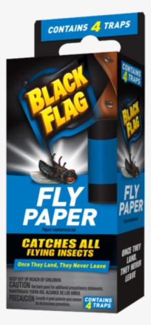 Black Flag® Fly Paper Traps Houseflies, Mosquitoes - Black Flag Fly Paper