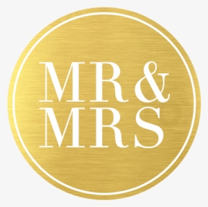 Metallic Mr And Mrs Gold - Mr And Mrs Png