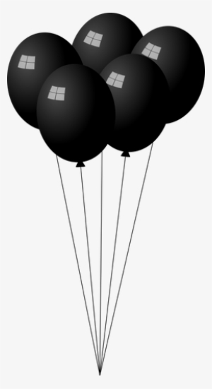 Baloes Preto Png - Black And White Balloons Transparent