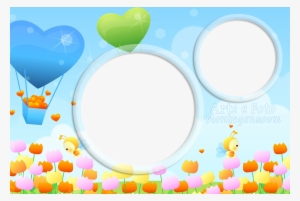 Coracoes Baloes Jardim - Picture Frame