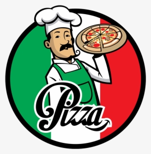 Pizza Delivery Italian Cuisine Chef - Italian Pizza Chef Cartoon