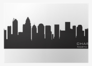 Charlotte, North Carolina Skyline - Charlotte Skyline Silhouette